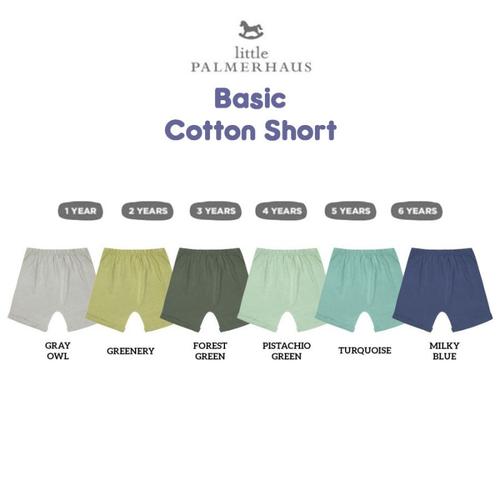Foto Produk Little Palmerhaus Basic Cotton Short WARNA 4 - Celana pendek anak - GREENERY, 1 TAHUN dari Tiny Steps Baby