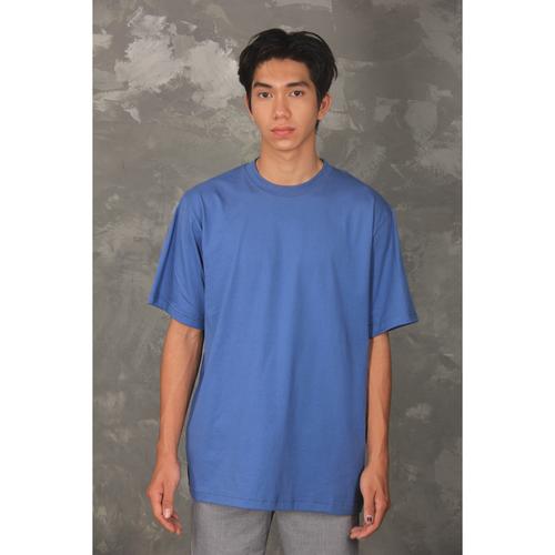 OVERSIZED T SHIRT - STEEL BLUE - S-M 