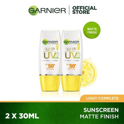 Foto Produk Garnier Super UV Light Complete Sunscreen Twinpack Matte Finish dari Garnier Official
