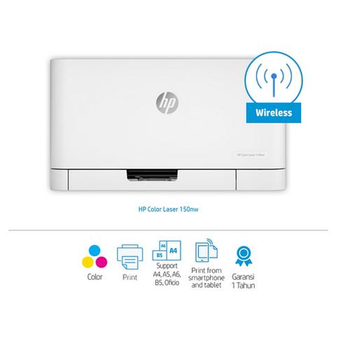 Jual Printer HP Color Laser 150nw Printer Laser / Color / Print / Wifi -  Jakarta Selatan - Alfabet Teknologi | Tokopedia