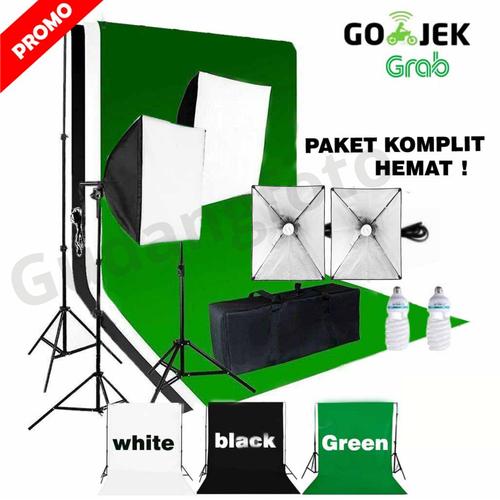 Jual Set lampu mini studio foto mini box green white Custom Jakarta Barat Gudangfoto Tokopedia