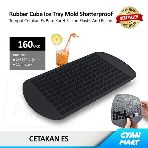 Foto Produk Cetakan Es Batu Silicone Karet Silikon Anti Pecah Ice Tray Tempat Es - 160 PACK dari CyanMart
