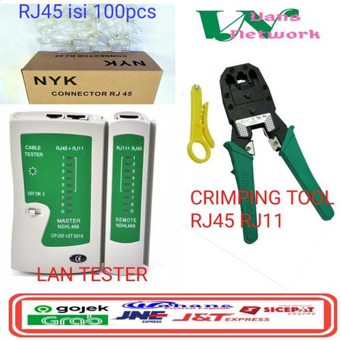 Foto Produk PAKET CRIMPING TOOL 3 in 1 ( tang crimping, Kabel LAN tester, RJ45 ) dari vans network
