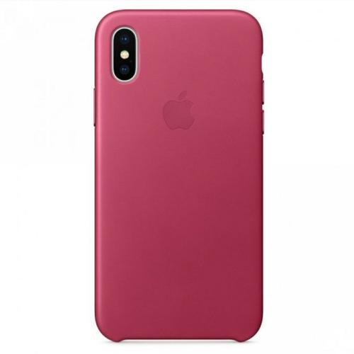 Foto Produk Iphone X / Iphone XS - Original Apple Official Leather Case - Pink Fuschia dari DK-Gadget Store
