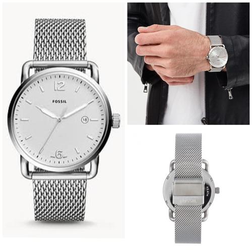 Jam Fossil FS5418 Commuter silver 43mm 