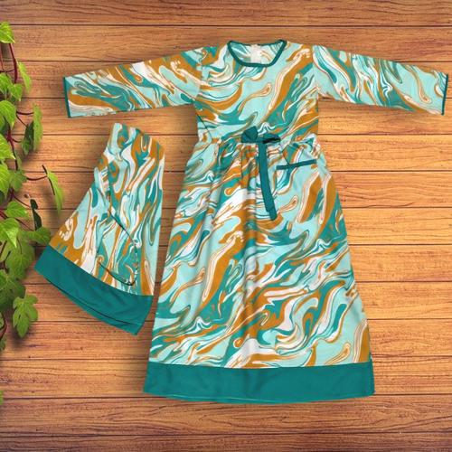 Foto Produk gamis anak 2-4 tahun - Hijau, M dari YKS_STORE01