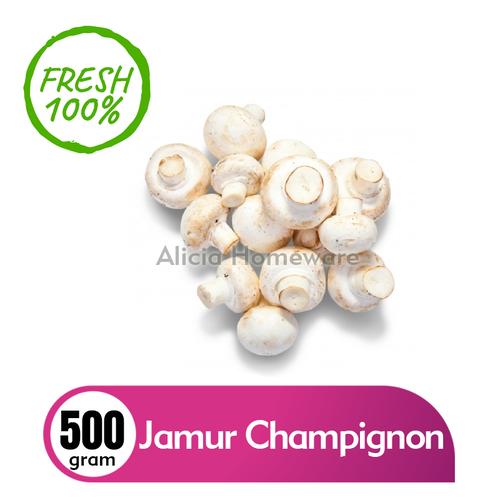 Foto Produk Jamur Champignon / Jamur Kancing Fresh (Khusus Area Jabodetabek) dari Alicia Homeware Shop