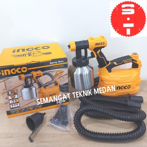 Foto Produk SPG5008-2 HVLP FLOOR BASE SPRAY GUN LISTRIK SEMPROTAN CAT 800cc INGCO dari Semangat Teknik