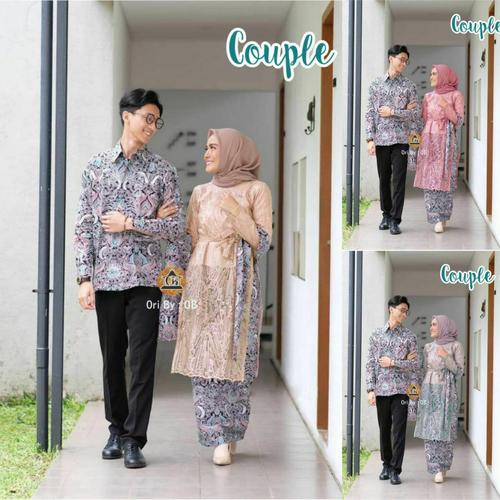 Foto Produk BATIK COUPLE KEBAYA MODERN BAJU BATIK KEMEJA PRIA REMAJA TERBARU - Grey dari MELYSA BATIK