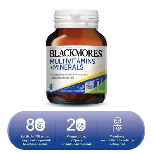 Foto Produk Blackmores Multivitamin + Minerals isi 30 Tablet / Blackmores dari siapa kira