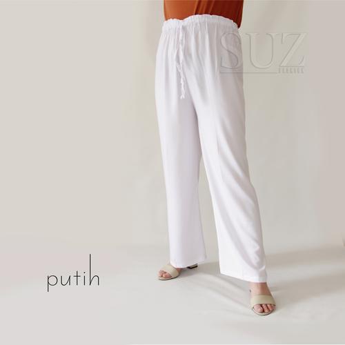 Foto Produk GROSIR celana panjang Rayon polos jumbo - Putih dari SU'z fashion