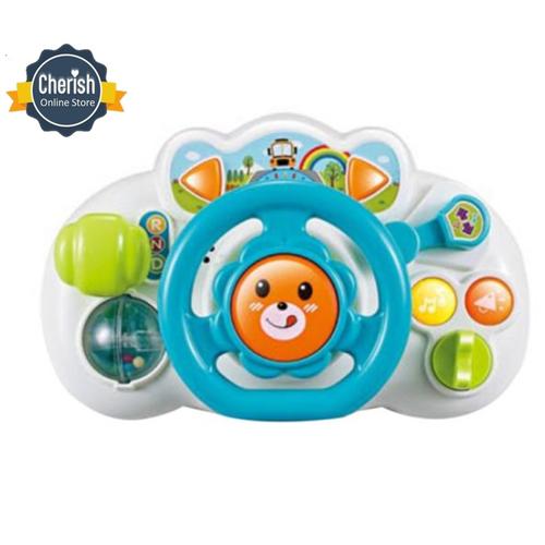 Foto Produk Mainan Setir Mobil Bayi - STEERING WHEEL - Mainan Edukasi Bayi - Biru dari Cherish Online