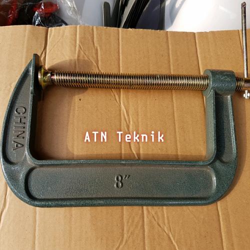 Jual Klem C Alat Penjepit Model CClamp 8 inch Clamp C Heavy Duty Type Jakarta Utara ATN
