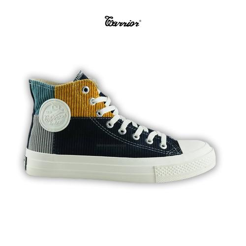 Gambar Sepatu Warrior Rainbow High Cut Navy Grey dari yk raya Kab. Sleman Tokopedia