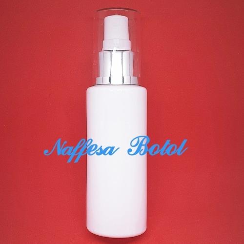 Jual Botol spray 100 ML FULLCAP / Botol Rf 100ml clear spray silver ...