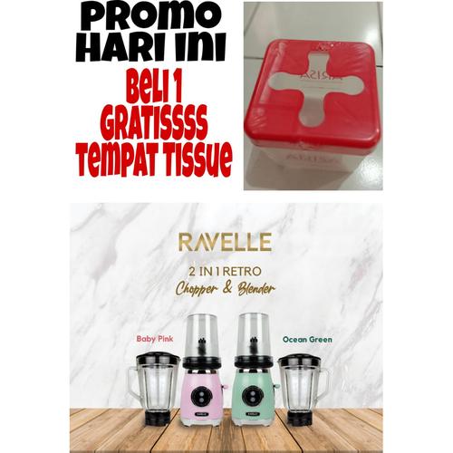 Foto Produk FOOD CHOPPER+BLENDER RAVELLE 2IN1 (UNTUK BLENDER+CHOPPER) NEW - Hijau Tosca dari Toko Asli Jaya