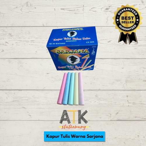 Foto Produk Kapur Tulis Warna Sarjana atk dari Atkstationary