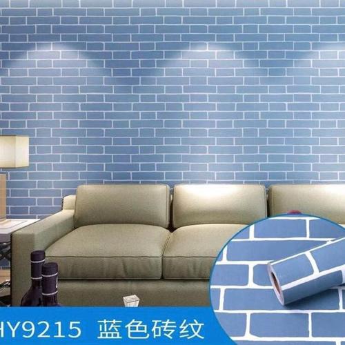 Jual Wallpaper Stiker Tembok Ruang Tamu Kamar Dinding Teras Motif Bata Biru Kab Tangerang Pasar Etnik Citra Raya Tokopedia