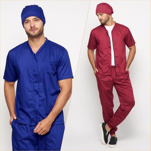 baju jaga dokter pria - Abu-abu 