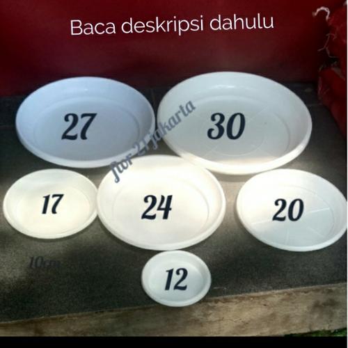 Foto Produk tatakan pot putih uk12,15,17,20,21,24,27&30 - 15 dari Rumah bunga walakinyoi