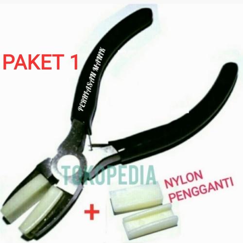 Foto Produk PROMO BULAN INI - Tang Pelurus Nylon - Nylon Flat Nose Plier - PAKET 1 dari Perhiasan Manik