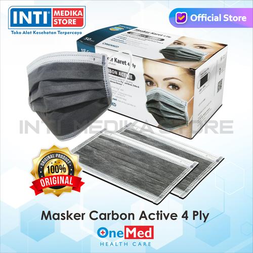 Foto Produk ONEMED - Masker Carbon Active 4 Ply | Masker Karbon | Masker Medis dari INTI MEDIKA STORE