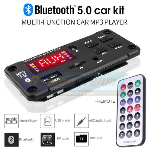 Jual Audio HIFI Bluetooth 5.0 USB SD MP3 Player Remote Control Car Kit