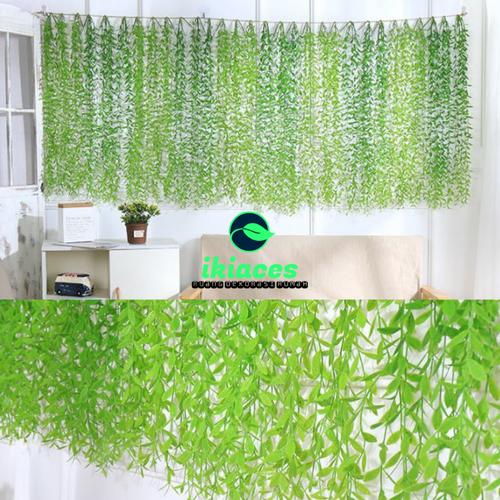 Foto Produk DAUN RAMBAT KECIL LEE KWAN YU DAUN PLASTIK DAUN ARTIFICIAL DEKORASI - Hijau dari ikiaces