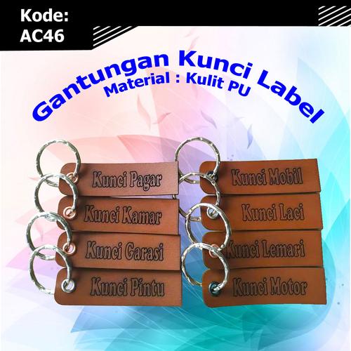 Foto Produk Gantungan Kunci Label AC46 | Custom Nama | Souvenir Pernikahan dari Akbar Collection