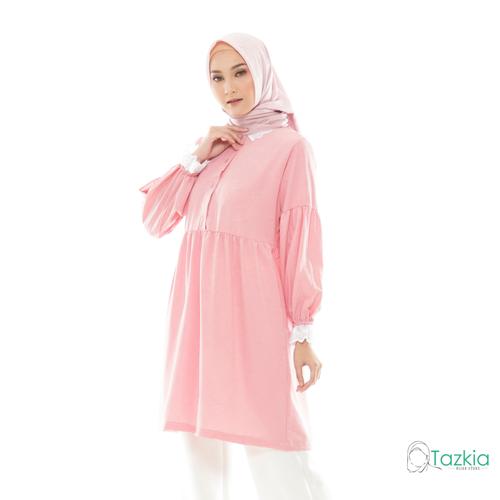 Gambar Atasan Muslim Wanita | Manda Tunik Pink | S M L XL | Tazkia Hijab - M dari Tazkia Hijab Store Kota Bandung Tokopedia