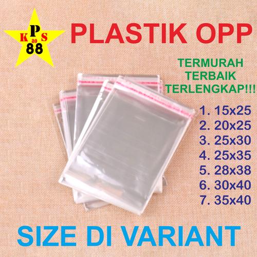 Gambar Kantong Plastik OPP Seal lem perekat kemasan baju kaos celana 28x38 - 15x25 dari printingkaos88 Jakarta Barat Tokopedia