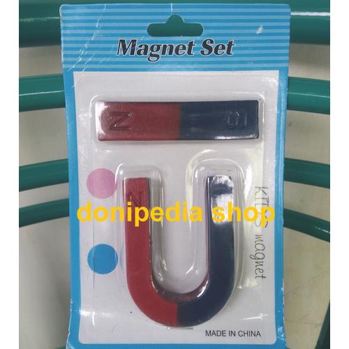 Foto Produk Set Magnet U + Magnet Batang ~ Mainan Edukatif Teaching Magnets dari Donipedia SHOP