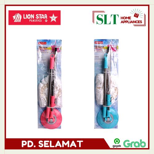 Foto Produk Tongkat alat Pel Lantai Livina Spin Mop Handle Set LION STAR BM 51 - TOSCA dari Pd Selamat