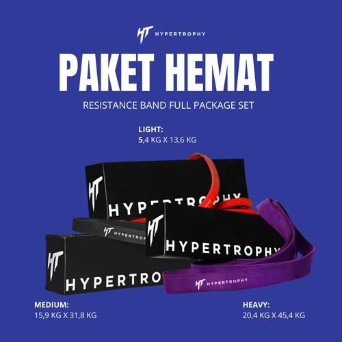 Gambar Paket Hemat Fitness Resistance / Power Band - Red, Black, Purple dari Hypertrophy Kota Tangerang Selatan Tokopedia