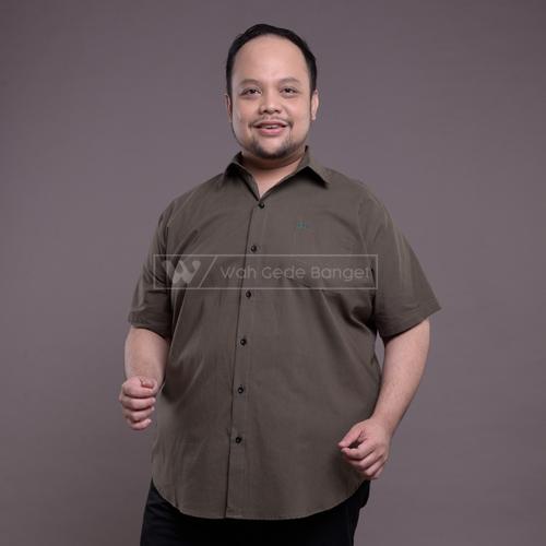 Foto Produk Kemeja Pendek Pria Big Size Ukuran Besar XXL XXXL WGB Man In Army - 2XL dari WGB