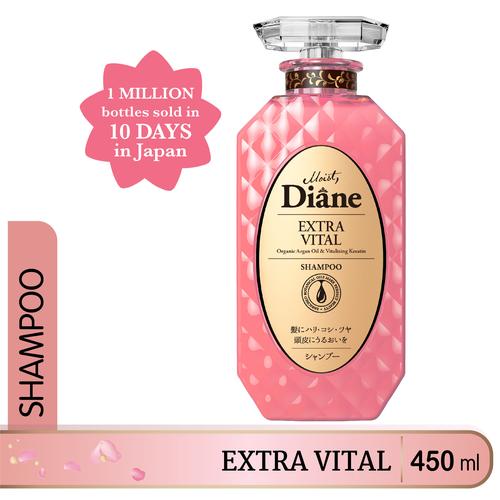 Foto Produk Moist Diane Extra Vital Shampoo 450ml (Made in Japan) dari Era Official Store
