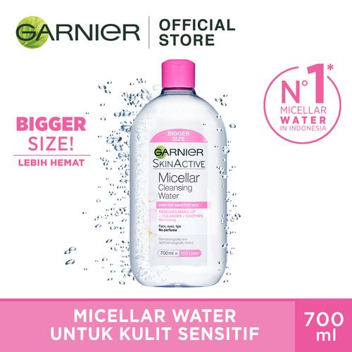 Foto Produk Garnier Micellar Water Cleansing Pink (untuk Kulit Sensitif) 700ml dari Garnier Official
