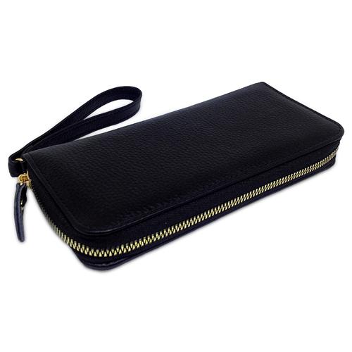 Foto Produk Dompet Wanita Original Kulit Asli Garut Warna Hitam TR183 - Hitam dari Tokorestu 2