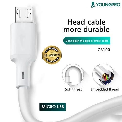 Foto Produk Youngpro CA-100 - Kabel Data Youngpro 5A Fast Charging Micro Usb dari YOUNGPRO INDONESIA