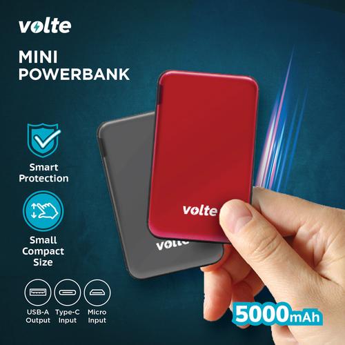 Foto Produk VOLTE GRIS / VOLTE ROHA POCKET POWERBANK 5.000 Mah - Abu-abu dari volte indonesia