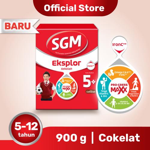 Foto Produk SGM Eksplor 5 Plus Susu Pertumbuhan 5-12 Thn Coklat 900g dari SGM Official Store