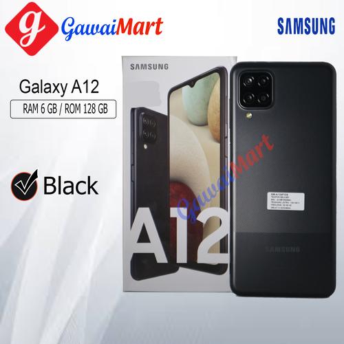 Foto Produk SAMSUNG GALAXY A12 6/128GB RAM 6GB ROM 128GB GARANSI RESMI - Hitam dari Gawai Mart