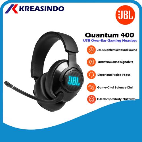 Jual JBL Quantum 400 / Q400 Wired Over Ear Gaming Headset Headphone Resmi -  Hitam - Jakarta Pusat - Kreasindo Online | Tokopedia