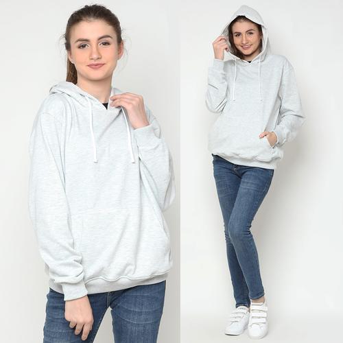 Foto Produk Hoodieku Jumper Abu Terang - Abu-abu Muda, M dari hoodieku official