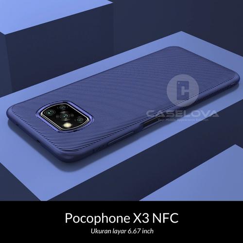 Foto Produk Case Xiaomi Pocophone POCO X3 NFC Evoskin Anti Skid Silicone Softcase - Hitam dari Caselova Store