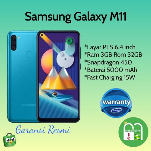 Foto Produk Samsung Galaxy M11 Ram 3/32 Garansi Resmi - Biru dari m88einkaufen