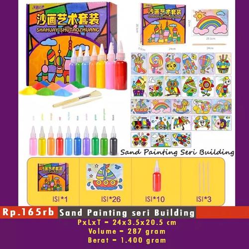 Foto Produk Mainan Edukasi - Mewarnai Dengan Pasir - Sand Painting Book dari tokosusularismanis