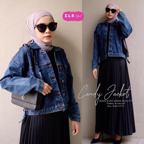 Jual JAKET JEANS CEWEK / JAKET JEANS WANITA / CANDY JACKET - Kota Surakarta  - praon division | Tokopedia