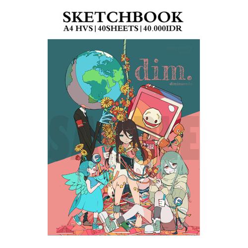 Foto Produk A5 size Sketchbook: Diminuendo dari Mimi N - FutarinoKizuna