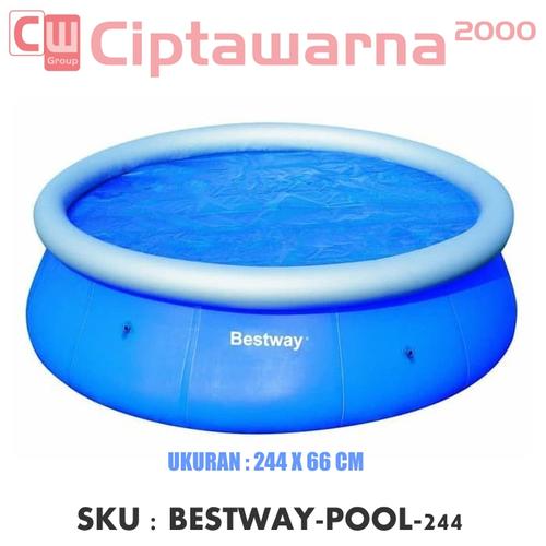 Foto Produk Bestway Fast Set Pool Biru 244m. Kolam Renang Anak & Keluarga dari Cipta Warna